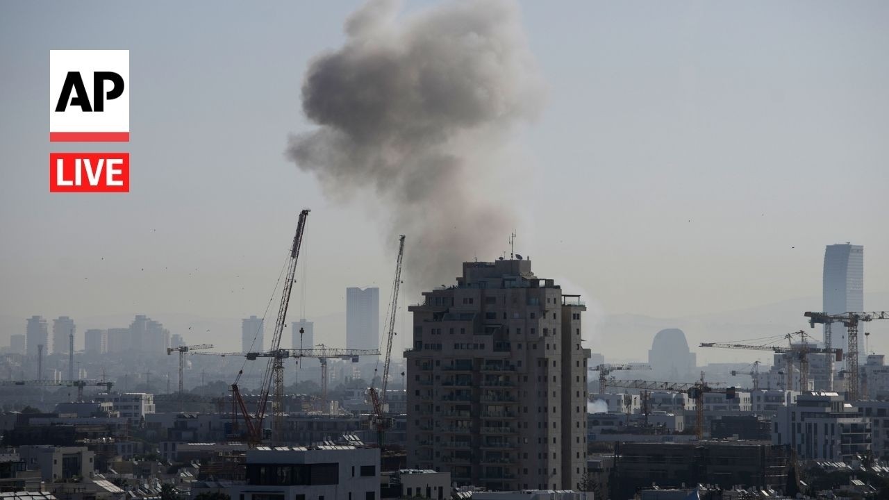 Video | LIVE: Tel Aviv skyline as Iran war continues