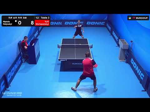 12:25 Mykola Halynskyi - Yurii Shchepanskyi 14.10.2023 TT Euro.Cup Ukraine Star. Table 3