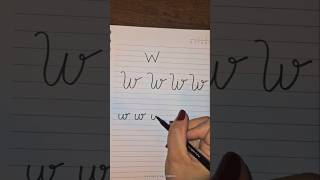 Letra W cursiva #caligrafia #cursiva #letra #letracursiva #alfabeto #educativo #abcd #abc #escola