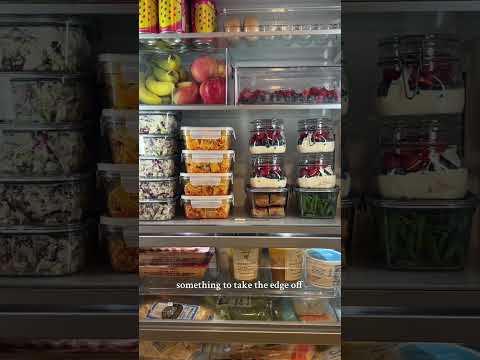 Fridge goals 🫶🤩 #mealprep #meals #cooking #fridgeorganizationideas #fridgedecor #organization