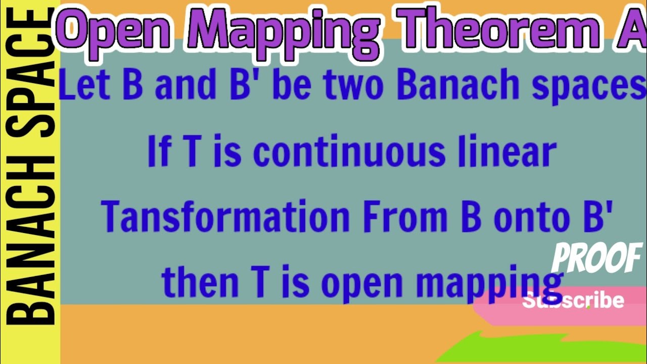 The Open Mapping Theorem A Proof