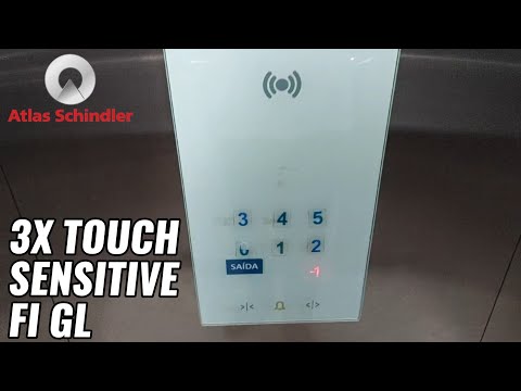 3X Older Atlas Schindler 3300 Touch-Sensitive MRL Traction Elevators - West St. Offices - MG, BR