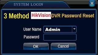 3 new method to reset hikvision dvr password reset | how to reset hikvision dvr password