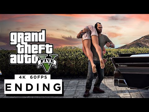 GRAND THEFT AUTO 5  ENDING Walkthrough Gameplay Part 20 - (PC 4K 60FPS) RTX 3090 MAX SETTINGS