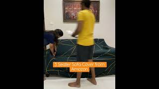 Download lagu 3 Seater Sofa Cover from @AmazonIn #viral #ipl ##sofacover  #amazon #house mp3