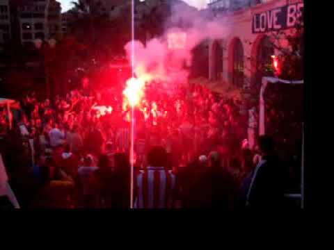 AS Monaco - PSV 2005 sfeer op het pleintje