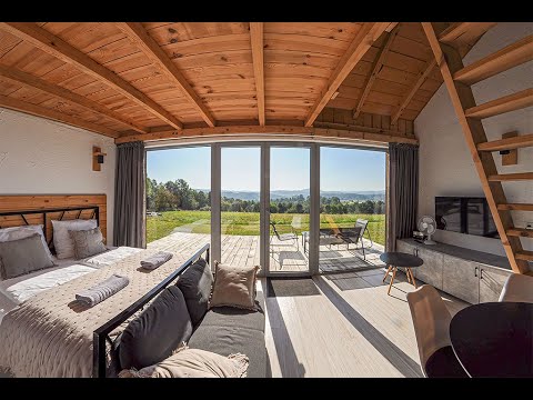 Widokowe Stodoły Bieszczady Domy z widokiem na Połoniny nad Doliną Sanu