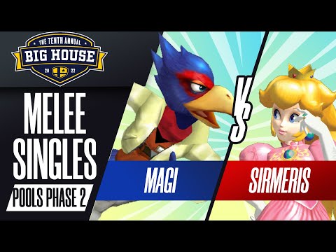Magi vs Sirmeris - Melee Singles Pools WSF - The Big House 10 | Falco vs Peach