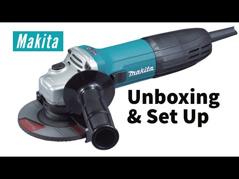 MAKITA kampinis šlifuoklis 115mm 720W GA4530R video