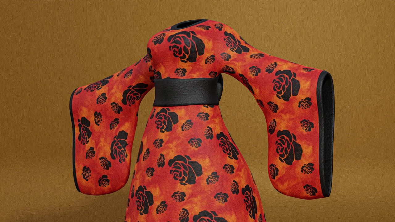 Chinese Traditional Hanfu 3D Model