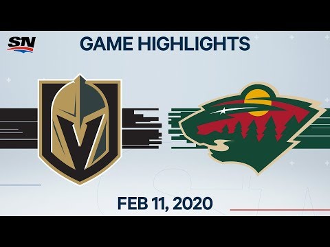 NHL Highlights | Golden Knights vs. Wild – Feb. 11, 2020