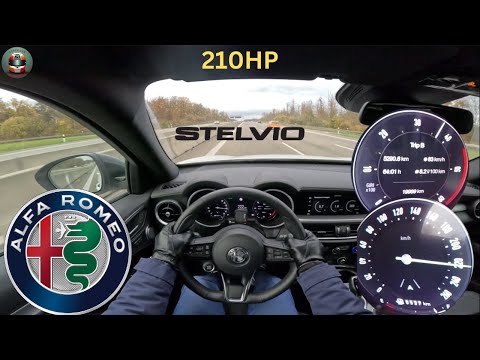 Alfa Romeo Stelvio Q4 || 210HP || TOP SPEED on german Autobahn