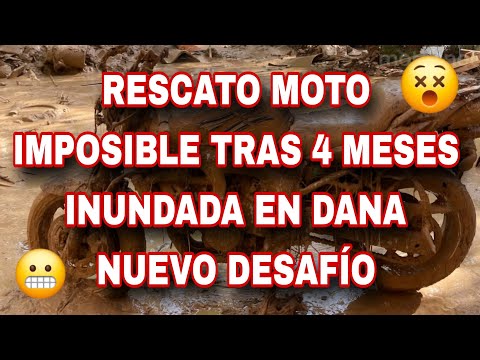 Moto Inundada Parada 4 Meses en Paiporta! Rescate IMPOSIBLE de Moto Oxidada y Barro por la DANA