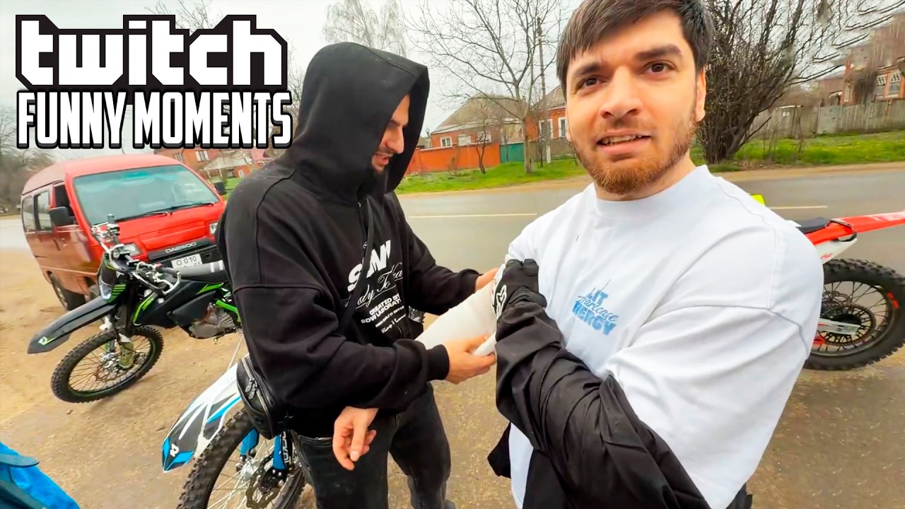 Топ Моменты с Twitch | Равшан Разложился на Мотоцикле