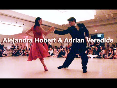  Alejandra Hobert  and  Adrian Veredice  are  dancing  to  the  tango  "  Arrabal  "  by  Osvaldo Pugliese  at  Chicago Tango Week  in  2013