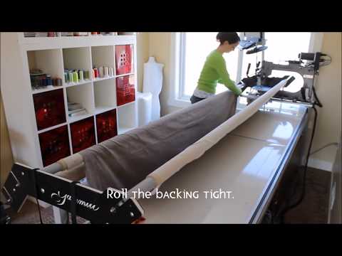 How To: Load a Quilt on a Long-Arm Quilting Machine