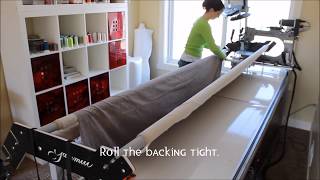 How To: Load a Quilt on a Long-Arm Quilting Machine