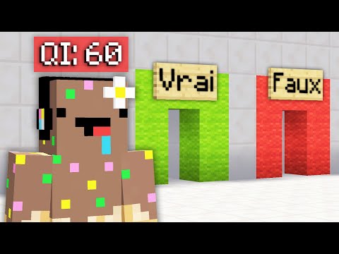Je teste l'INTELLIGENCE des YOUTUBEURS Minecraft... (à votre avis qui est le plus débile ?)