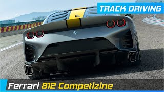 Ferrari 812 Competizione | Exhaust sound & Track driving scenes