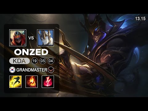 Onzed Zed vs Galio Mid -KR Grandmaster - Patch 13.15 Season 13