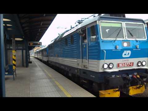 Odjezd vlaku Os 6960 (ČD 163.077 "Lenička") - Ústí nad Labem hl.n., 21. 3. 2013