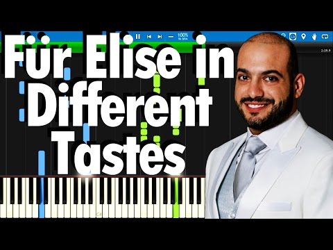 Für Elise in Different Tastes - Maan Hamadeh's performance | Synthesia Piano Tutorial