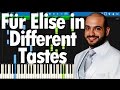 Für Elise in Different Tastes - Maan Hamadeh's performance | Synthesia Piano Tutorial