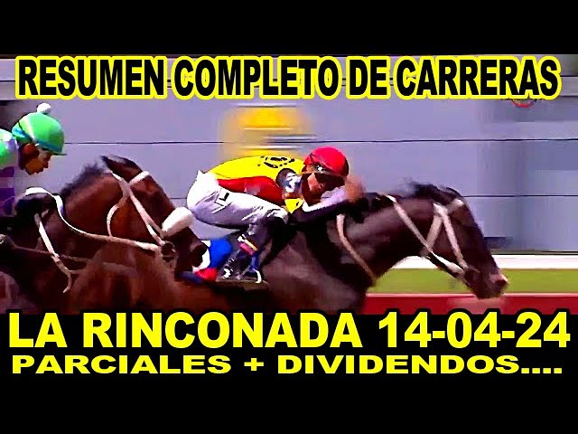 RESUMEN MAS COMPLETO DE CARRERAS HIPICAS 14-04-24  LA RINCONADA