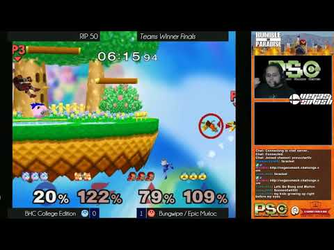 RIP 50 - Melee Doubles - Chard+Edge (Blue) vs BungWipe+EpicMurloc (Red)