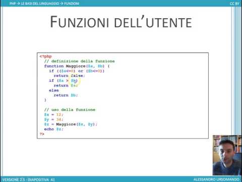 Ursomando PHP 05 - Funzioni