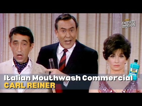 Carl Reiner | Italian Mouthwash Commercial | Smothers Brothers Comedy Hour