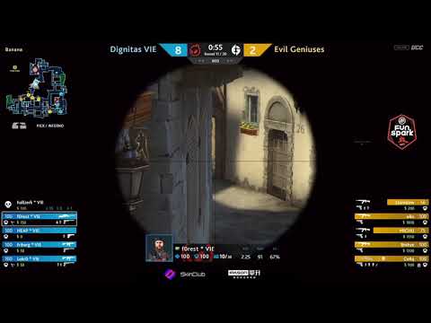 DIGNITAS F0REST AWP ACE VS EVIL GENIUSES |FUNSPART ULTI EUROPE FINAL