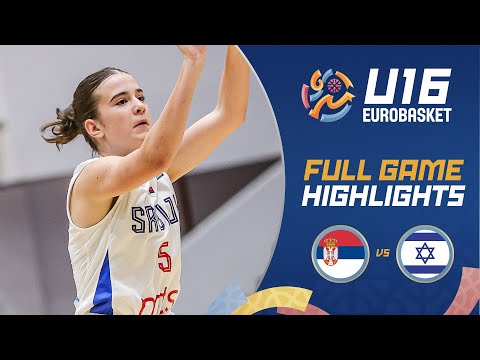 Round of 16: Serbia 🇷🇸 vs Israel 🇮🇱 | Highlights | FIBA U16 Women's EuroBasket 2025