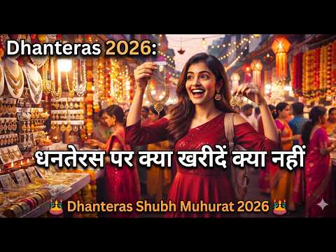 Dhanteras 2026: धनतेरस पर क्या खरीदें क्या नहीं | Rashianusar Shopping | Dhanteras Shubh Muhurat