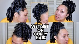 TRYING RUBBER CURLERS ON MY CURLY HAIR - *STRESS*😩😂