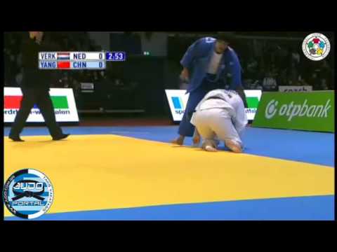 Judo Grand Prix Dusseldorf 2012 Semifinal -78kg VERKERK (NED)-YANG Xiuli (CHN)