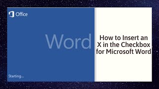 How to Insert an X Checkbox in Microsoft Word