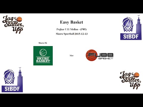 Skuru Basket (P05) mot FUBB Svarta Vargarna - EB - 2015-12-13