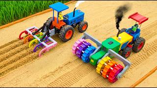 DIY Mini Tractors 🚜 Soil Cultivator & Roller Machine 🌱 | Mini Farming Project | HP Mini