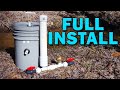 Off Grid Water Pump Lifts Over 50 Feet Full 1 2 Ram Pump Install