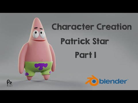 Character Modeling Patrick Star Part 1 | Blender 3D Timelapse