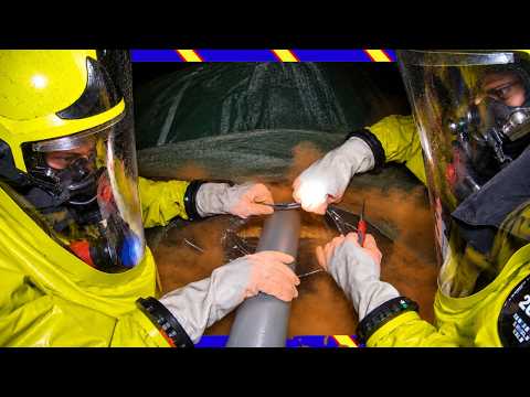 ☣️ Wat zit er onder dit plastic?! Brandweer moet chemicaliënpakken aan 😱🚒