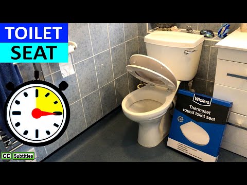 How to fit a Wickes Thermoset round Toilet Seat Soft Close - Toilet Seat Installation Under 15mins Video