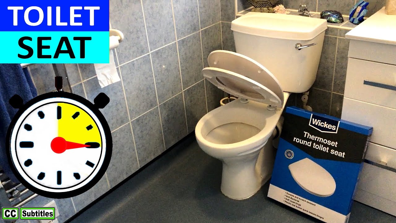 How to fit a Wickes Thermoset round Toilet Seat Soft Close - Toilet Seat Installation Under 15mins