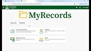 Build your class schedule! MyRecords Tutorial 2026