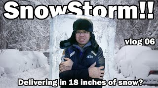 FedEx Driver Delivering Your Packages After A SnowStorm!