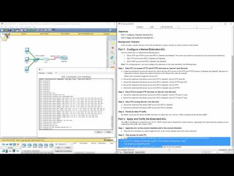 Cisco RnS - Lab 9.3.2.12 Configuring Extended ACLs Scenario 3