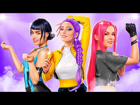 K-Pop Demon Hunters Makeover Challenge! Rumi's glow-up in real life!