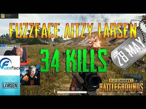 Fuzzface, Aitzy, Larsen | 34 Kills | PUBG