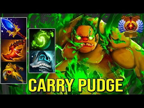 UNSTOPPABLE CARRY MIDLANE [ Pudge ] INTENSE CARRY BUILD - BIG TEAM FIGHT - DOTA 2 GAMEPLAY